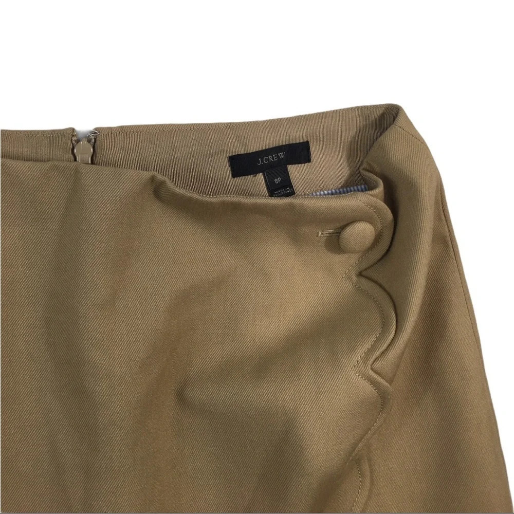 BT182 J. Crew Preppy Wool A Line Career Skirt 8P - Picture 3 of 5